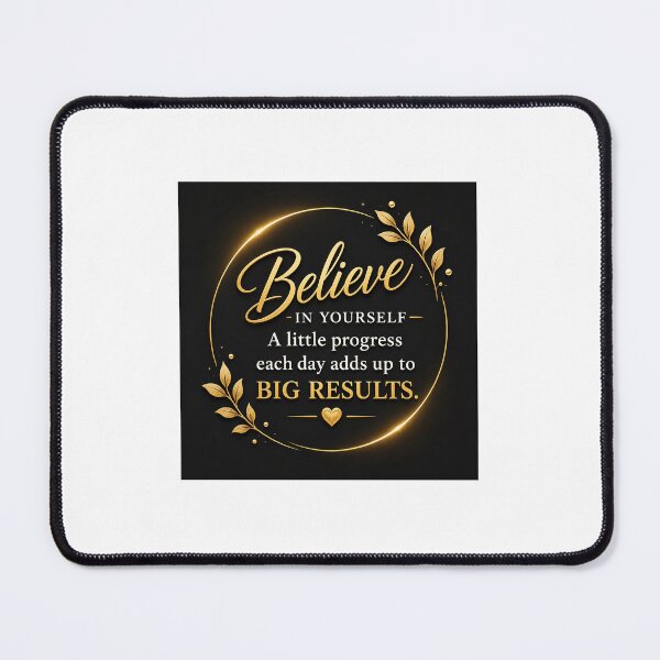 Item preview, Believe in Yourself Motivational Quote – Big Results Inspirational Typography designed and sold by Glow & giggles .