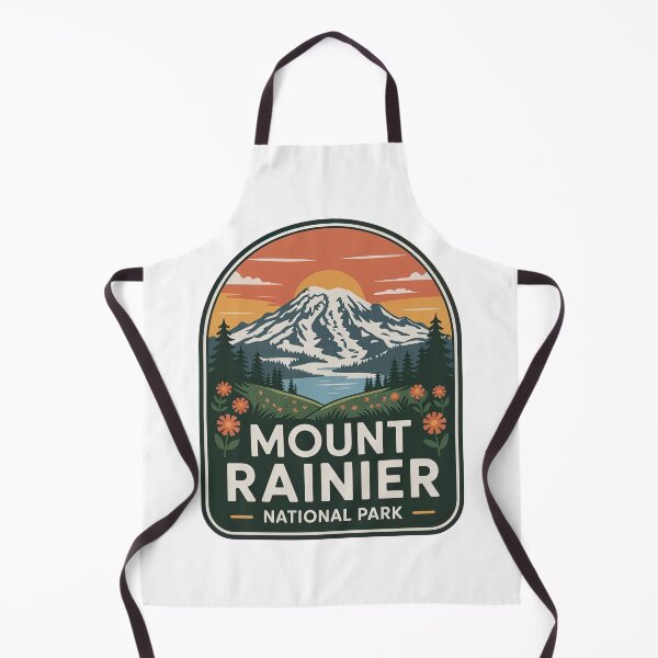 Item preview, Mount Rainier National Park Vintage Travel Badge designed and sold by Teelogic.
