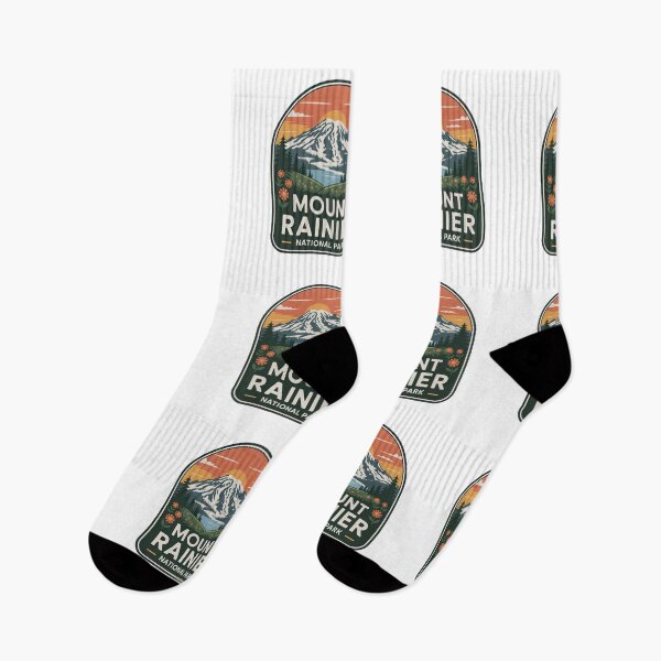Item preview, Mount Rainier National Park Vintage Travel Badge designed and sold by Teelogic.