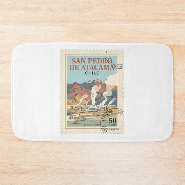Item preview, Vintage Chile El Tatio Geysers Travel Stamp designed and sold by k3rstman1.