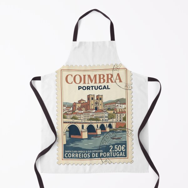 Item preview, Coimbra Portugal Santa Clara Bridge Travel Stamp designed and sold by k3rstman1.