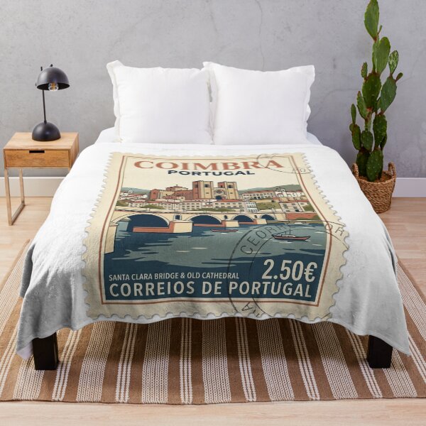 Item preview, Coimbra Portugal Santa Clara Bridge Travel Stamp designed and sold by k3rstman1.