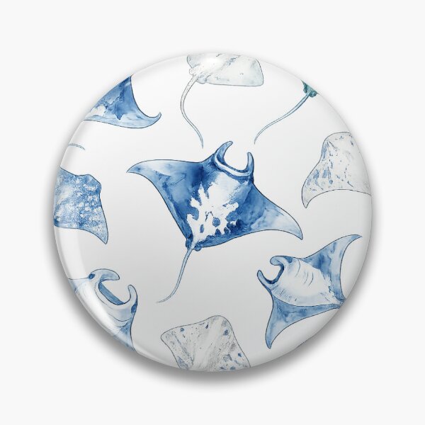 Item preview, Watercolour Manta Rays and Stingrays Ocean Collection designed and sold by Bakes Designs.