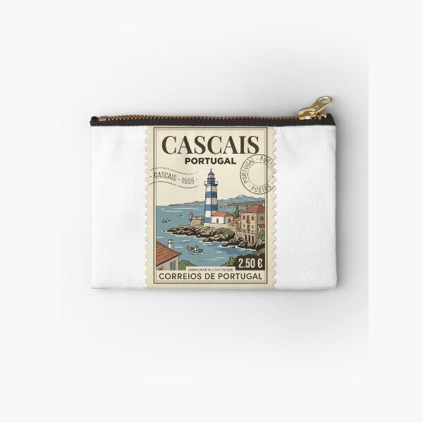 Item preview, Cascais Portugal Santa Marta Lighthouse Travel Stamp designed and sold by k3rstman1.