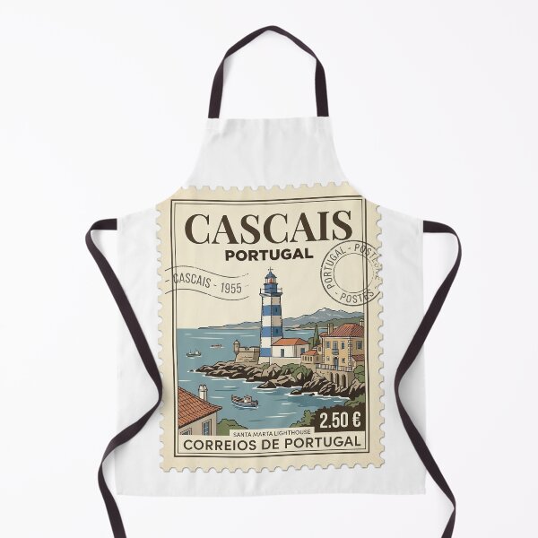 Item preview, Cascais Portugal Santa Marta Lighthouse Travel Stamp designed and sold by k3rstman1.