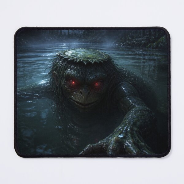 Item preview, Japanese River Monster Kappa in Midnight River designed and sold by vekotpu.
