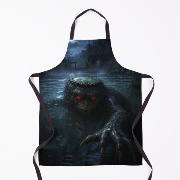 Item preview, Japanese River Monster Kappa in Midnight River designed and sold by vekotpu.