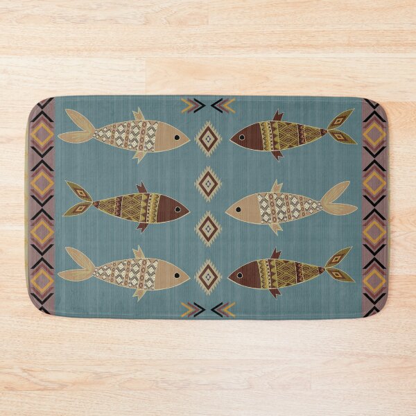Item preview, Colorful fish pattern area rug featuring beautifully designed and sold by Line-Aura.