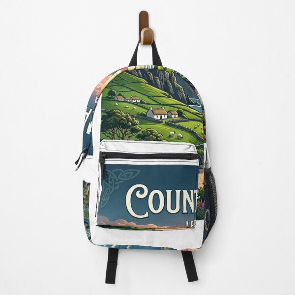 Item preview, Vintage County Mayo Ireland Travel Poster | Irish Heritage Landscape Art designed and sold by Mathias Yakubu Design.