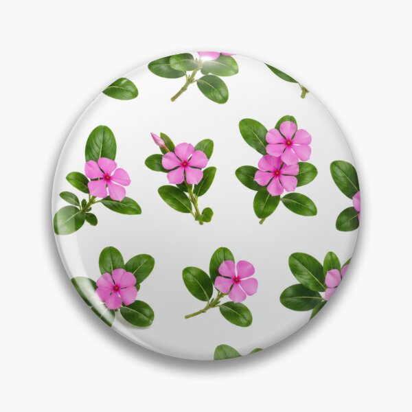 Item preview, Pink Periwinkle Flower Botanical Set Sadabahar Floral Aesthetic designed and sold by Rehnair.