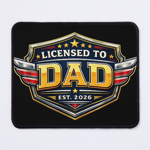 Item preview, Licensed To Dad Minimalist New Dad Father's Day T-Shirt Gift designed and sold by SHREE ART STUDIO.