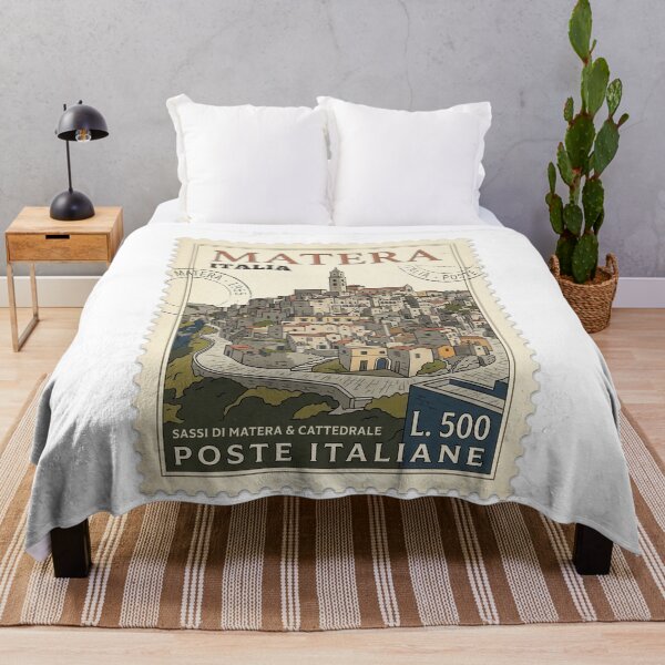 Item preview, Vintage Matera Italy Sassi Travel Stamp designed and sold by k3rstman1.
