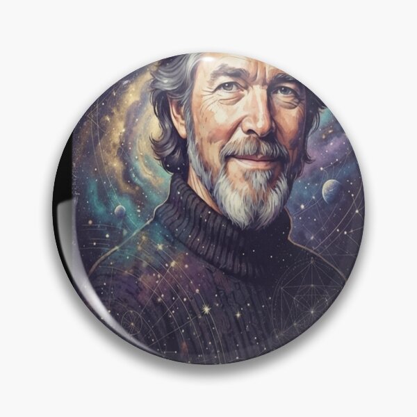 Item preview, Alan Watts | Space Edition | Painting of designed and sold by fejesrussh.