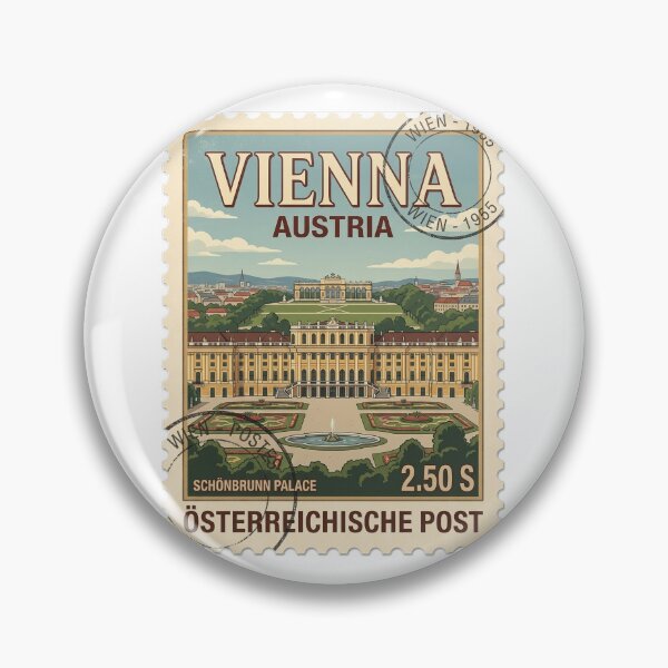 Item preview, Schönbrunn Palace Vienna Austria Vintage Travel Stamp designed and sold by k3rstman1.