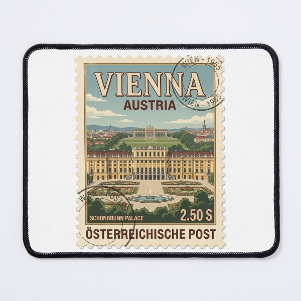 Item preview, Schönbrunn Palace Vienna Austria Vintage Travel Stamp designed and sold by k3rstman1.