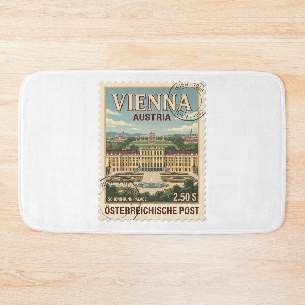 Item preview, Schönbrunn Palace Vienna Austria Vintage Travel Stamp designed and sold by k3rstman1.