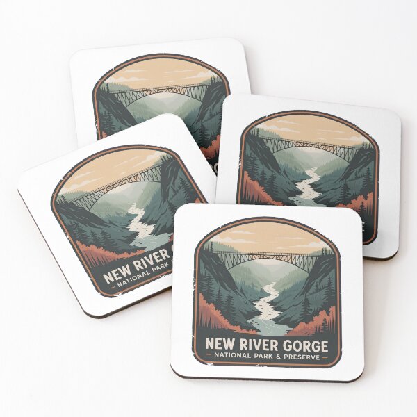 Item preview, New River Gorge National Park & Preserve Vintage Travel Badge designed and sold by Teelogic.