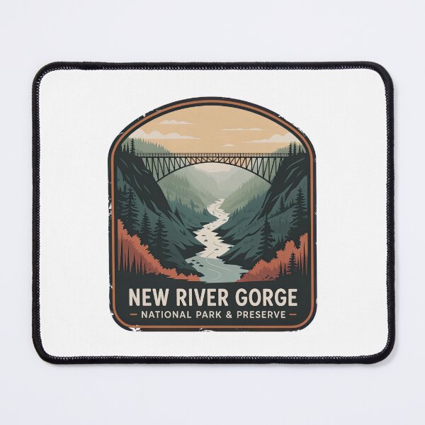 Item preview, New River Gorge National Park & Preserve Vintage Travel Badge designed and sold by Teelogic.