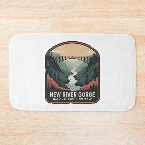 Item preview, New River Gorge National Park & Preserve Vintage Travel Badge designed and sold by Teelogic.