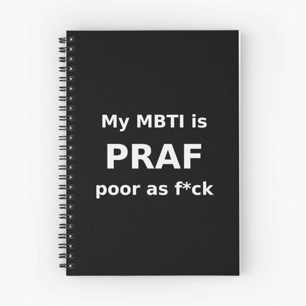 Item preview, My MBTI Is PRAF Funny Broke Meme Tee designed and sold by low battery meme design.