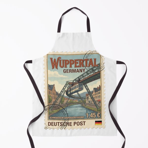 Item preview, Wuppertal Schwebebahn Germany Vintage Travel Stamp designed and sold by k3rstman1.