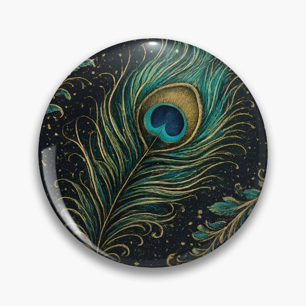 Item preview, Indian Peacock Feather Ornamental Pattern Art designed and sold by RajRang.
