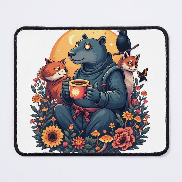 Item preview, Cute Capybara Drinking Coffee | Whimsical Creatures designed and sold by profustock.