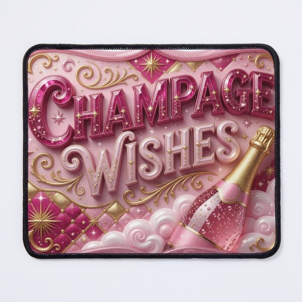Item preview, Cool CHAMPAGNE WISHES Print designed and sold by dazzlemakers.