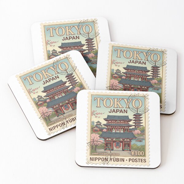 Item preview, Vintage Tokyo Japan Senso-ji Temple Travel Stamp designed and sold by k3rstman1.