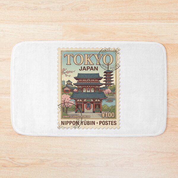 Item preview, Vintage Tokyo Japan Senso-ji Temple Travel Stamp designed and sold by k3rstman1.