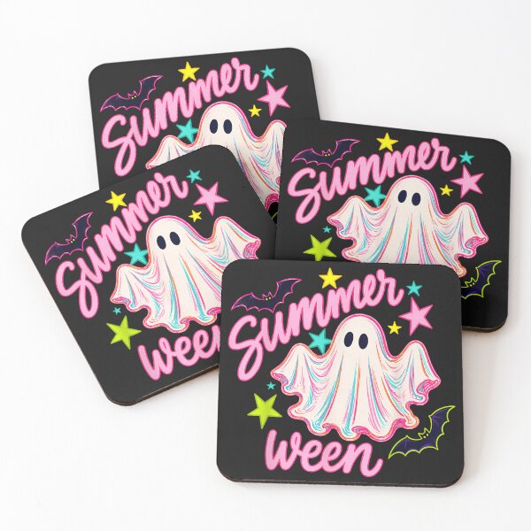 Item preview, Summerween Funny Ghost Pumpkin Hawaii Beach Summer Halloween  designed and sold by kristianmkt.