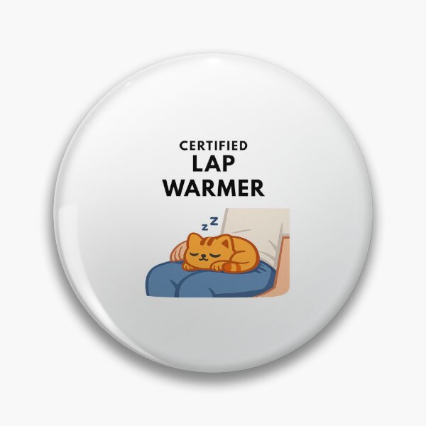 Item preview, Certified Lap Warmer | Funny Sleeping Cat Sticker for Cat Lovers designed and sold by Savage Cat Quotes.