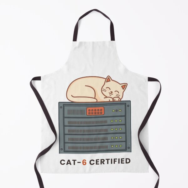 Item preview, Cat-6 Certified Funny Homelab Server Rack Cat T-Shirt designed and sold by abdoali102.