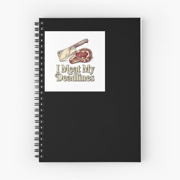 Item preview, I Meat My Deadlines - Butcher designed and sold by BinAlgoPix.