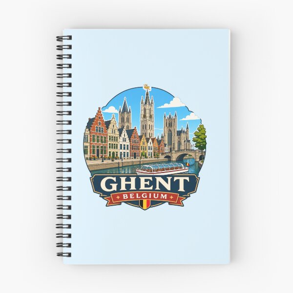 Item preview, Ghent, Belgium - Belfry, Three Towers and Historic Canal designed and sold by Myra365Art.