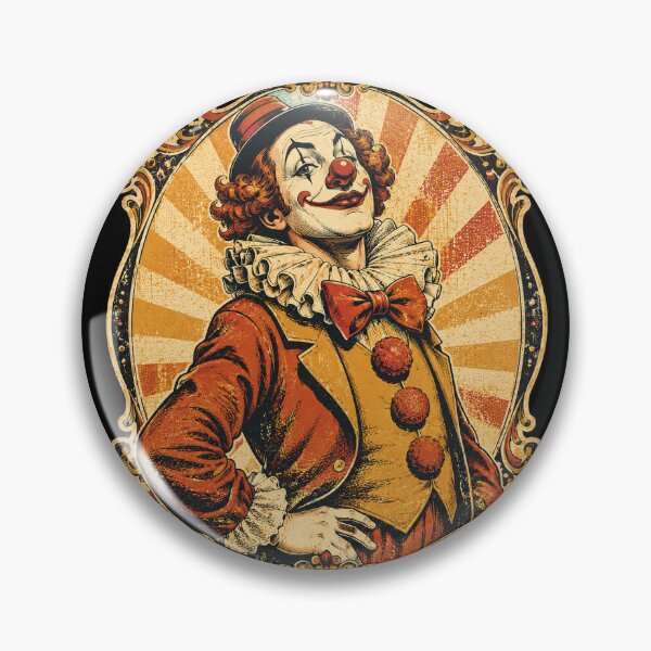 Item preview, Vintage Circus Clown Illustration Design designed and sold by DjFreeq.