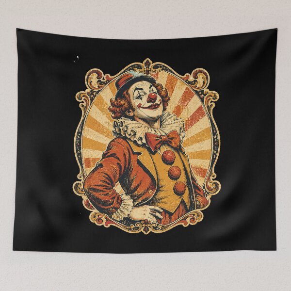 Item preview, Vintage Circus Clown Illustration Design designed and sold by DjFreeq.