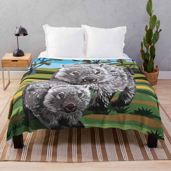 Item preview, Wombat and baby Joey designed and sold by Art by Ira.