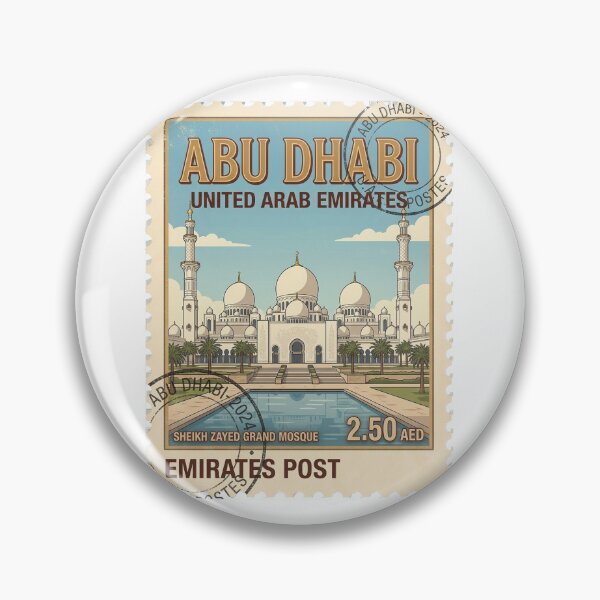 Item preview, Sheikh Zayed Grand Mosque Abu Dhabi Travel Stamp designed and sold by k3rstman1.