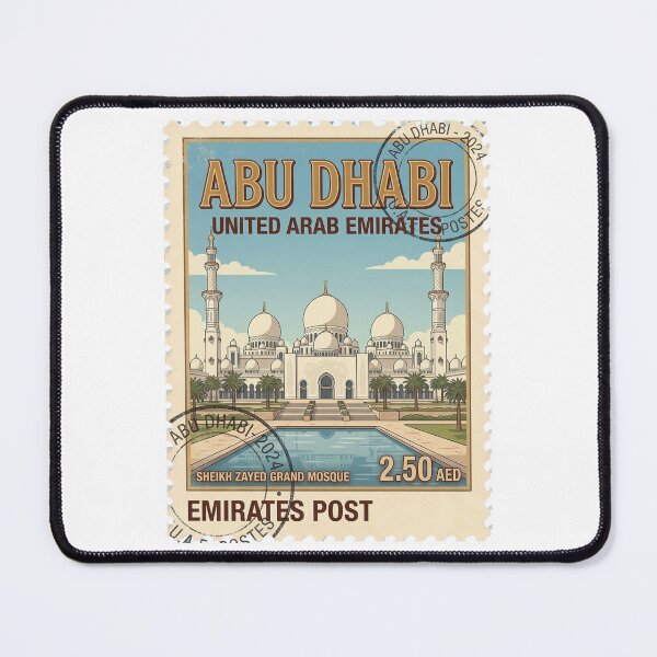 Item preview, Sheikh Zayed Grand Mosque Abu Dhabi Travel Stamp designed and sold by k3rstman1.