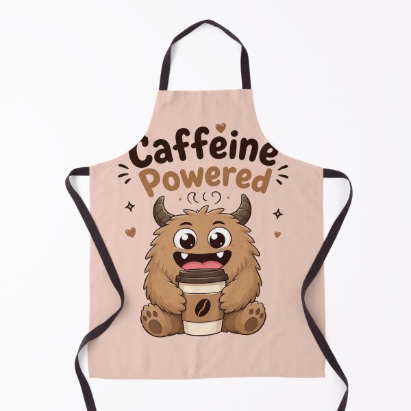 Item preview, Caffeine Powered Cute Coffee Monster Kawaii Coffee Lover Funny Caffeine Sticker designed and sold by Sanika arts .