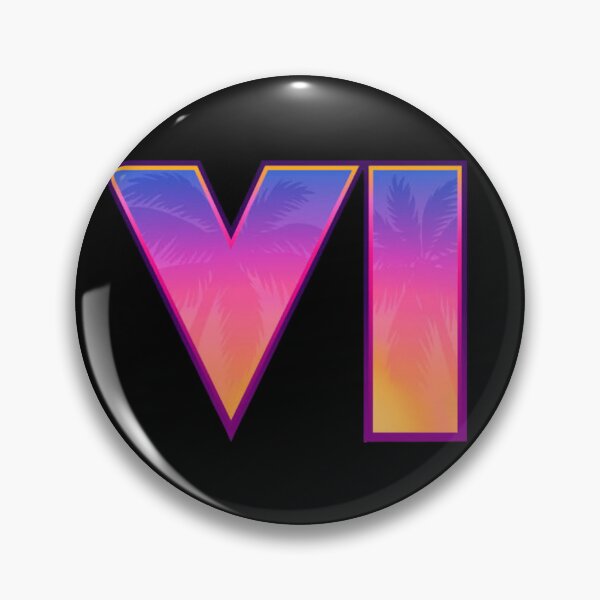 Item preview, Vice City VI Sunset Neon Palms - Retro Gaming T-Shirt Logo designed and sold by FluxControl.
