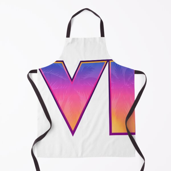 Item preview, Vice City VI Sunset Neon Palms - Retro Gaming T-Shirt Logo designed and sold by FluxControl.