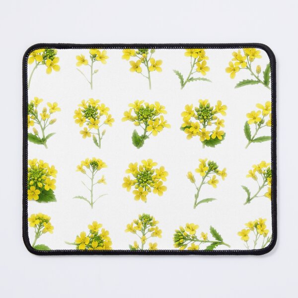 Item preview, Yellow Mustard Flower Botanical Set Canola Blossom Floral Aesthetic designed and sold by Rehnair.