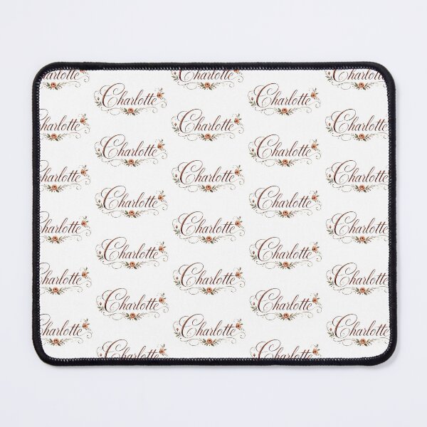 Item preview, Charlotte Vintage Floral Calligraphy Personalized Name Art designed and sold by Hen-C-Art.