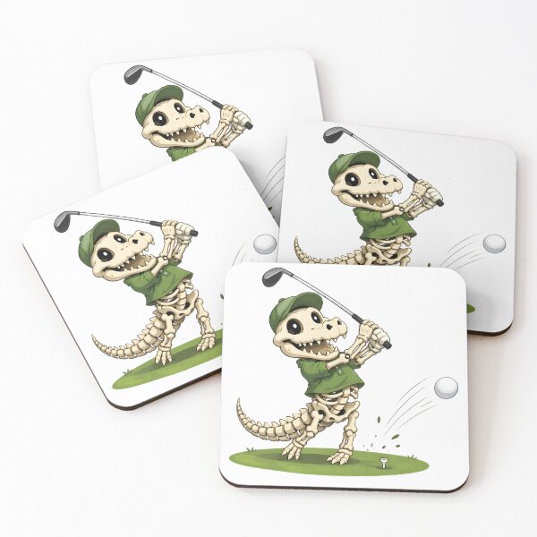 Item preview, Cute Skeleton Crocodile Golfer – Funny Halloween Golf Cartoon Design designed and sold by HoMya.