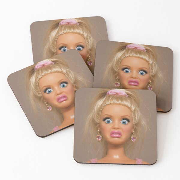 Item preview, Confused Judgemental Blonde Doll Funny Meme designed and sold by Devilians92.