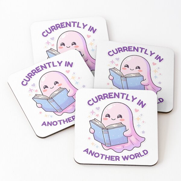 Item preview, Currently In Another World Cute Ghost Reading Book designed and sold by AlruanceStudio.