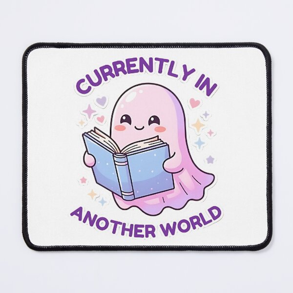 Item preview, Currently In Another World Cute Ghost Reading Book designed and sold by AlruanceStudio.