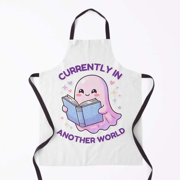 Item preview, Currently In Another World Cute Ghost Reading Book designed and sold by AlruanceStudio.